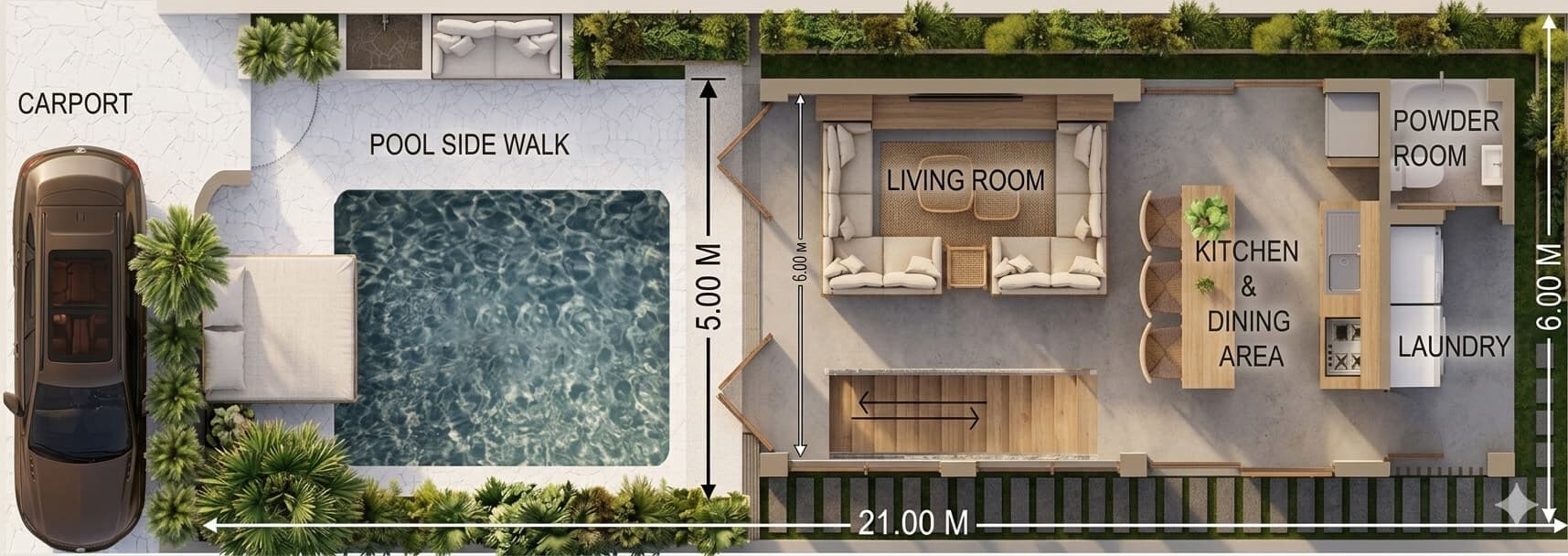 Villa Yume ground floor plan